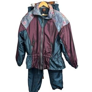 Vintage 90s Track Suit Windbreaker Jacket Jogger Grandma Suit Pink Women’s 14/16